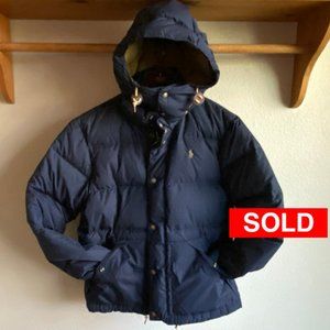 Polo Ralph Lauren New Men's Navy Elmwood Down Jacket Size Medium